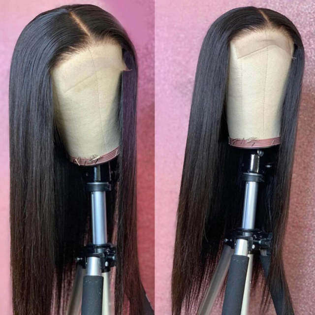 iqueenla 12a Mink Hair Straight 5x5 Transparent Lace Closure Customize Wig