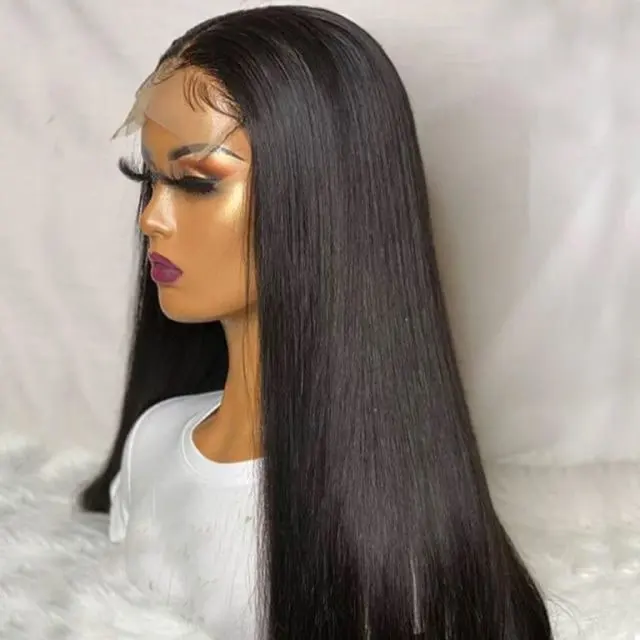 iqueenla 12a Mink Hair Straight 4x4 HD Lace Closure Customize Wig