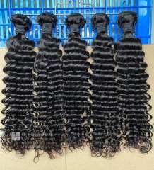 iqueenla 12A 100% Mink Hair Deep Wave Bundle Healthy Human Hair Weave