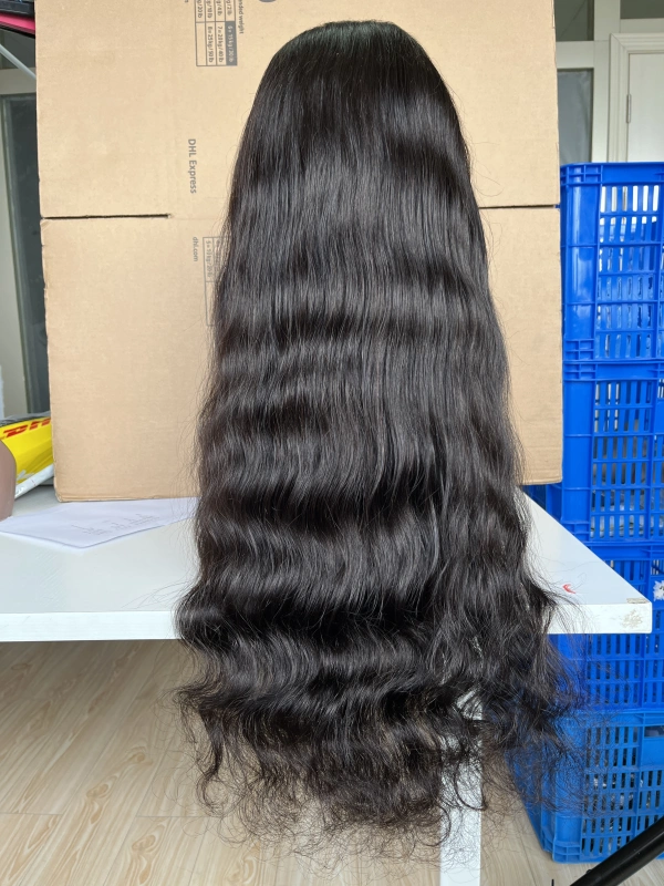 iqueenla 5x5 HD Lace Closure Wig Indian Wavy Raw Hair