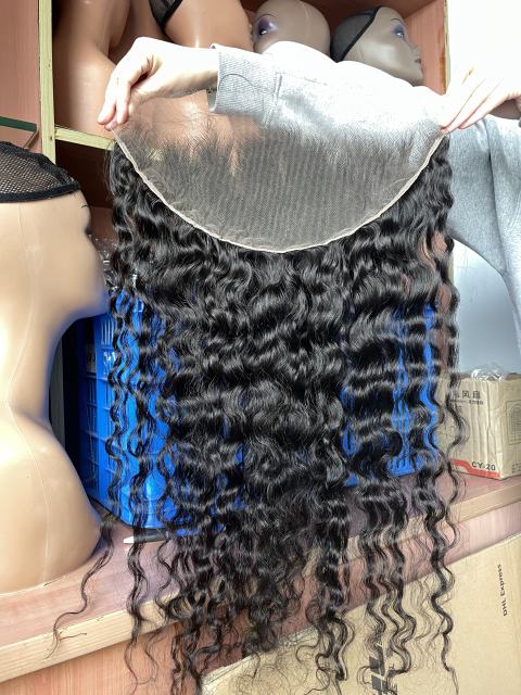 iqueenla Burmese Curly 100% Raw Hair 13x6 HD Lace Frontal