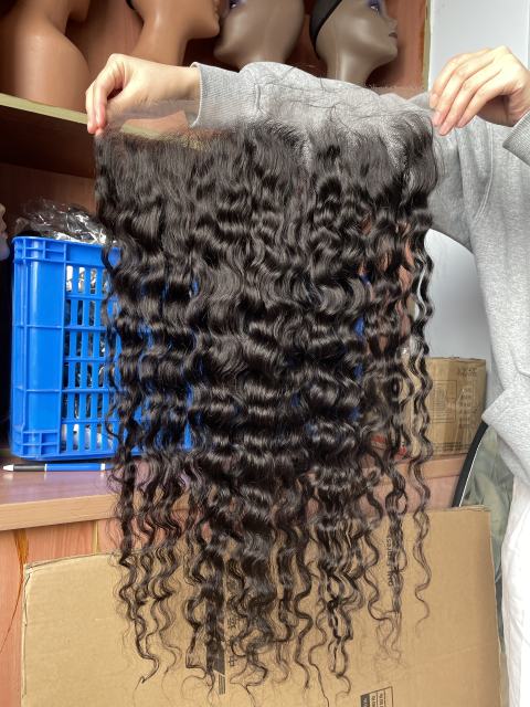 iqueenla Burmese Curly 100% Raw Hair 13x6 HD Lace Frontal