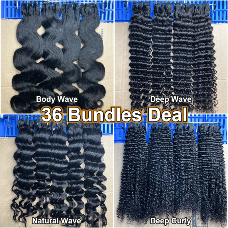 iqueenla Wholesale 15A Top Virgin Hair Bundles 36 Pcs Free Shipping