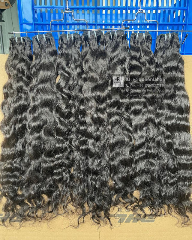 iqueenla Burmese Curly Bundle Raw Hair Quick Weave Sew In