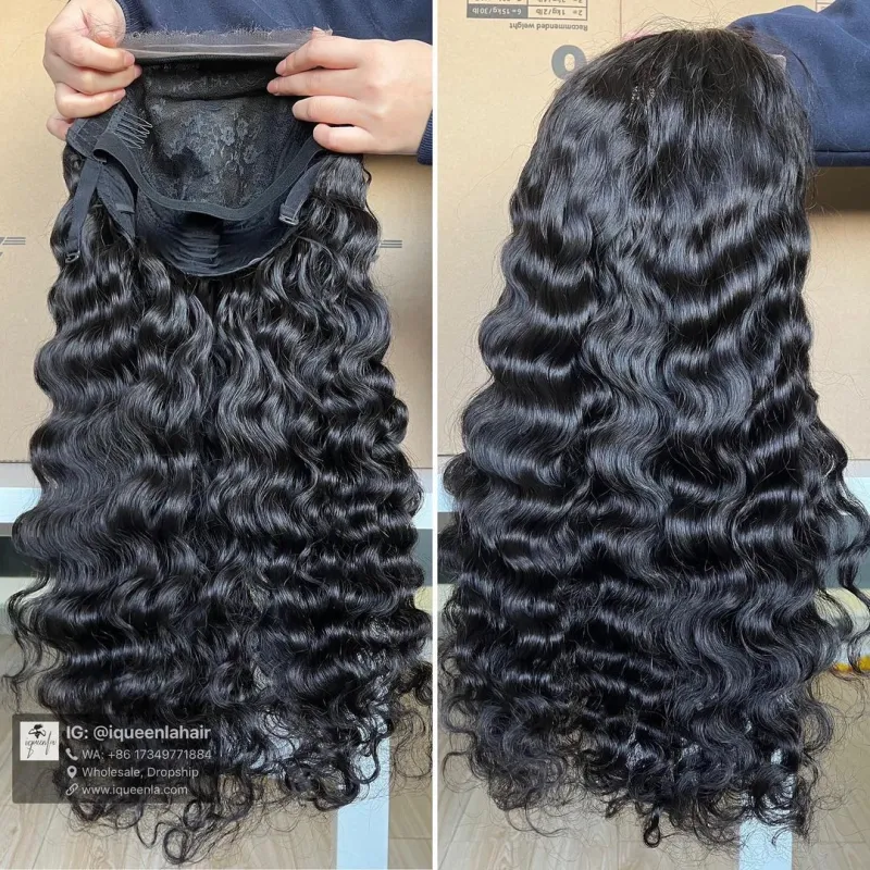 iqueenla 5x5 HD Lace Closure Wig Burmese Curly Raw Hair