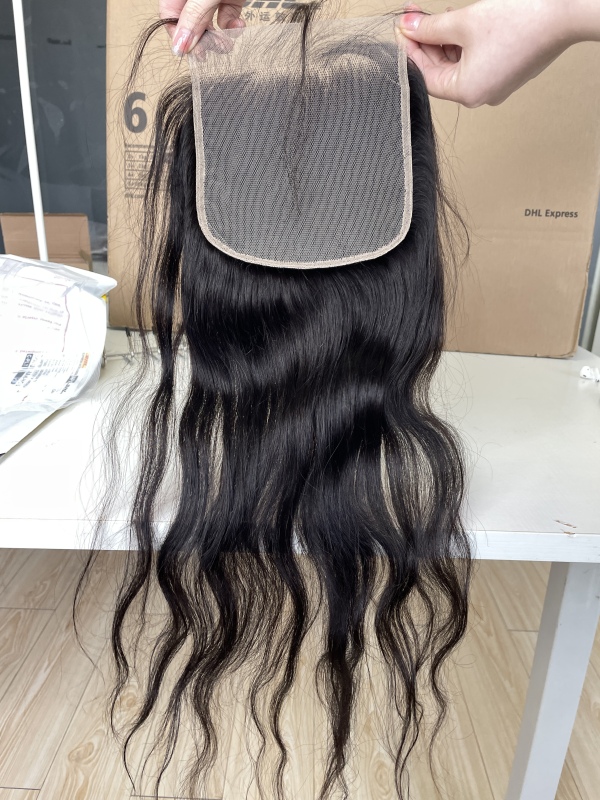 iqueenla Best Indian Wavy Raw Hair 6X6 Transparent Lace Closure