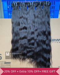 iquenela Indian Wavy 3 Bundles Raw Hair Weaves Sew In Hair Extensions