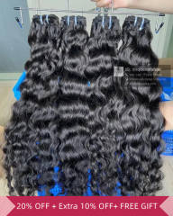 iqueenla Burmese Curly Bundle Raw Hair Quick Weave Sew In