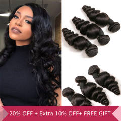 iqueenla 12A Mink Hair Loose Wave Unprocessed Human Hair Bundle