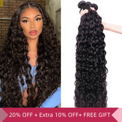 iqueenla 12A Grade Mink Water Wave 3 Bundles Deals Human Hair Weaves