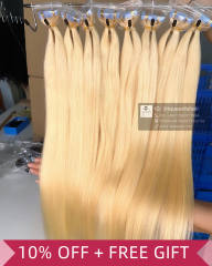 iqueenla #613 Blonde Color Straight Hair Tape In Extension