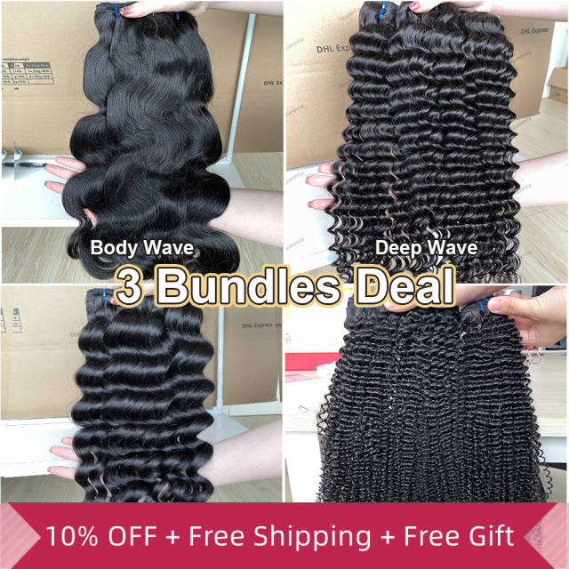 iqueenla 15A Top Virgin Hair Bundles Sew In Hairstyle 3 Pcs Free Shipping