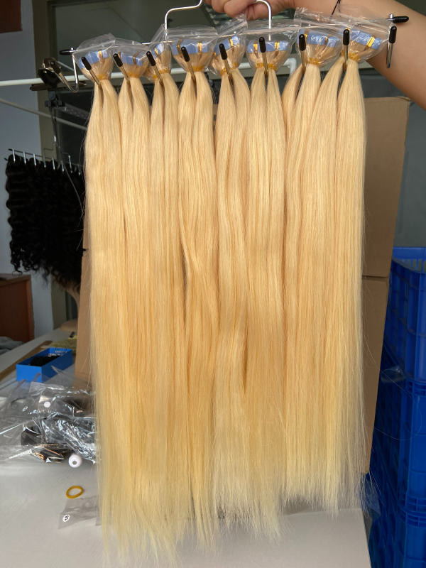 iqueenla #613 Blonde Color Straight Hair Tape In Extension