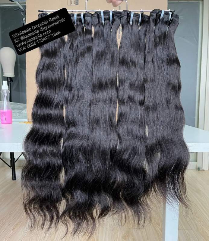 iqueenla Indian Wavy Raw Hair Single/3/4 Bundles Deals