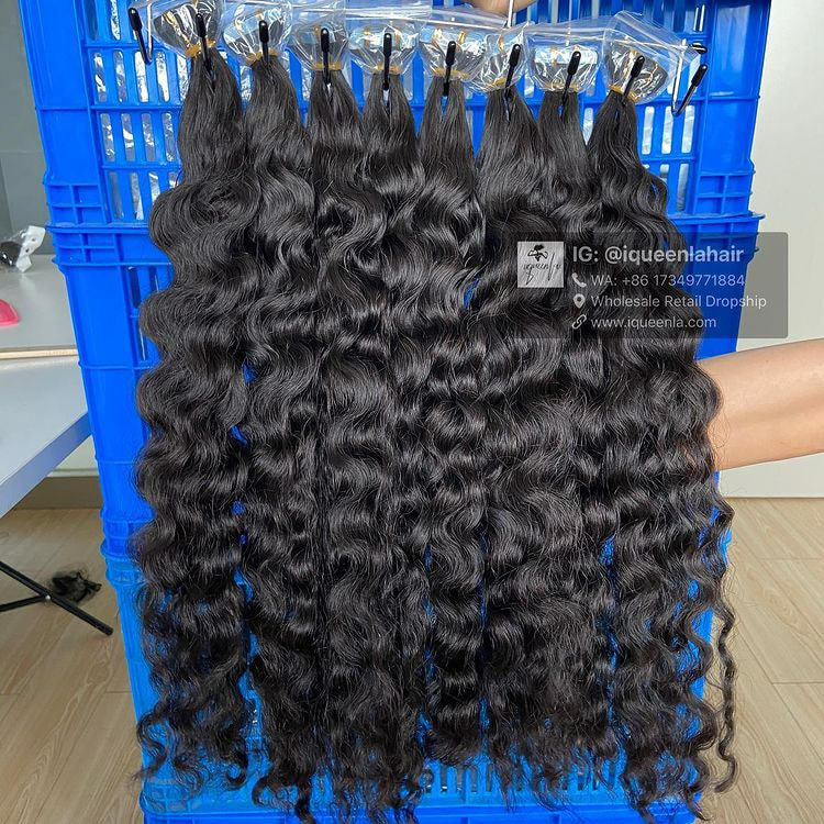 iqueenla Burmese Curly Tape In Best Raw Hair Extensions