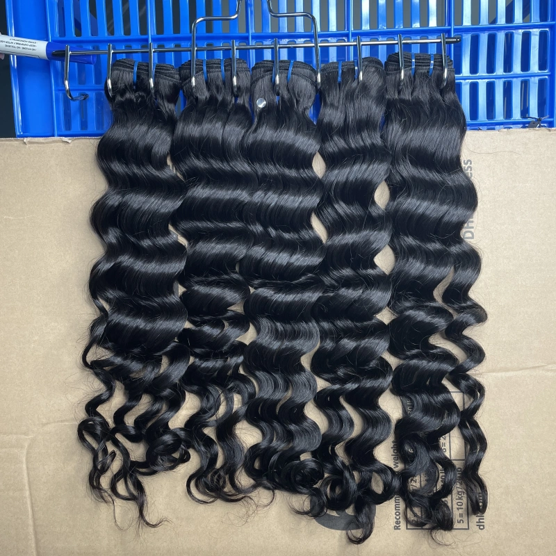 iqueenla High Quality Natural Wave Double Drawn 15A Top Virgin Hair Bundle