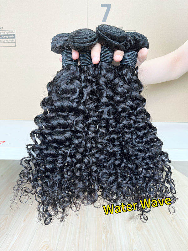iqueenla 12A Water Wave Human Hair Single/3/4 Bundles Deals