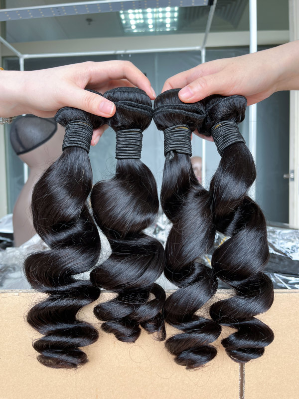 iqueenla 12A Loose Wave Human Hair Single/3/4 Bundles Deals