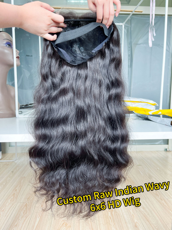 iqueenla Indian Wavy 4x4/5x5/6x6/13x4/13x6 HD and Transparent Lace Wig 200% & 300% Density