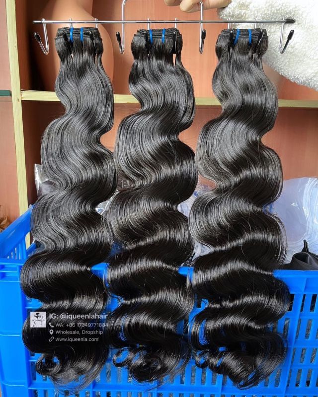 iqueenla Body Wave 4 Bundles/Lot Natural Color 15a Top Virgin Hair