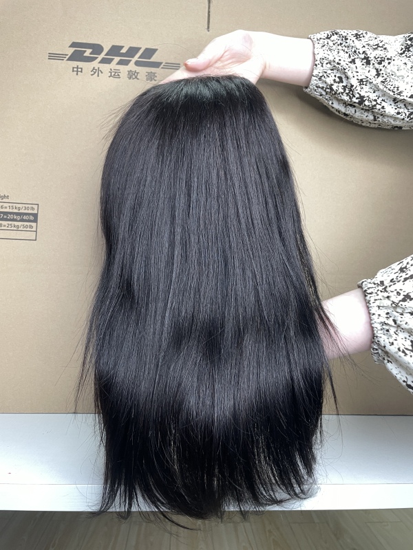 iqueenla Short Human Hair Straight Bob Lace Frontal Pre-made Wig Free Shipping