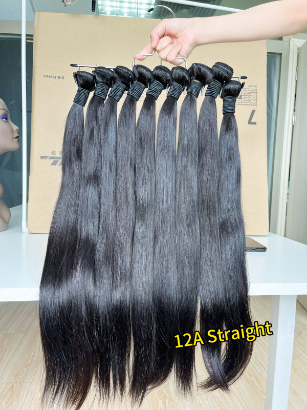 iqueenla 12A Mink Straight Human Hair Single/3/4 Bundles Deals