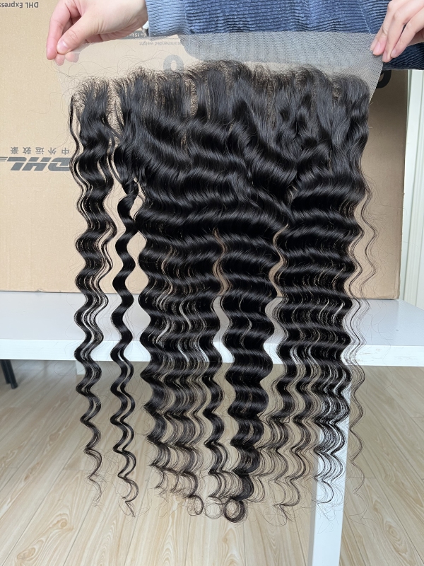 iqueenla Loose Deep 4x4/5x5/6x6/13x4/13x6 Transparent and HD Lace Frontal