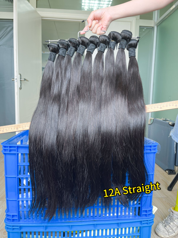iqueenla 12A Mink Straight Human Hair Single/3/4 Bundles Deals