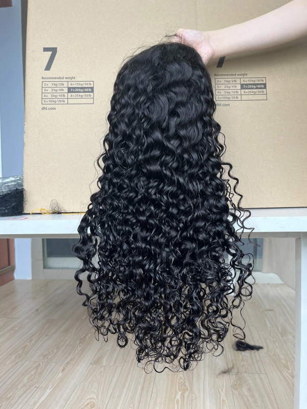 iqueenla Water Wave 13x4 Lace Frontal Pre-made Wig