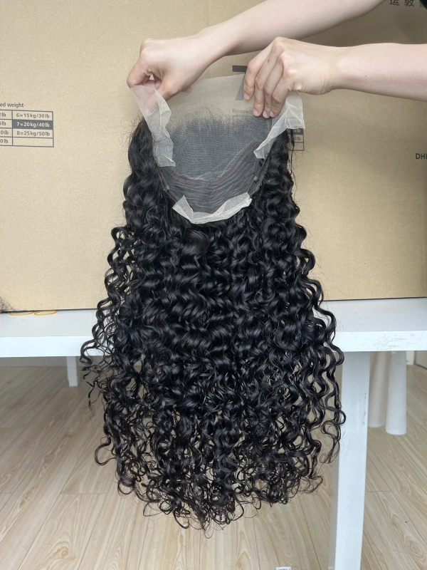 iqueenla Water Wave 13x4 Lace Frontal Pre-made Wig