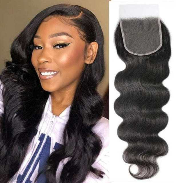 iqueenla Mink Human Hair Body Wave 4x4 HD Lace Closure