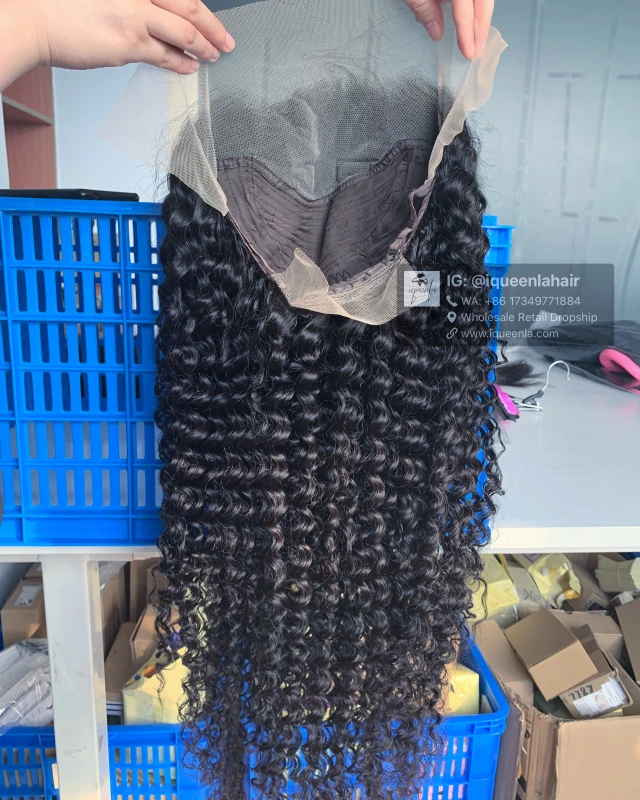 iqueenla Curly 5x5/13x4/13x6 Transparent and HD Full Lace Pre-made Wig