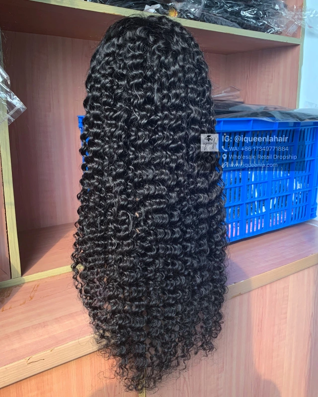 iqueenla Curly 5x5/13x4/13x6 Transparent and HD Full Lace Pre-made Wig