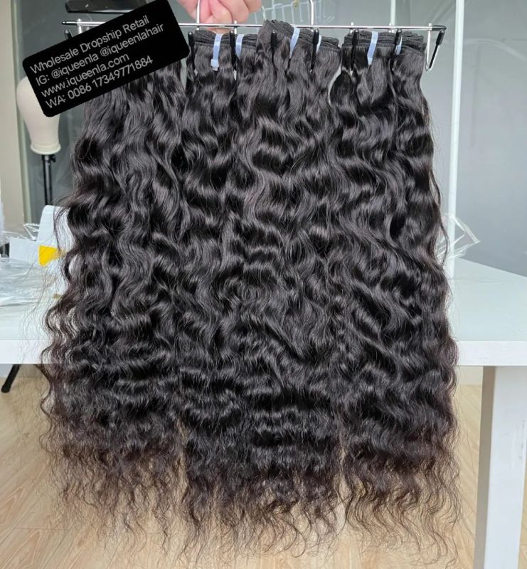iqueenla Cambodian Wavy Hair 3 Bundles with 13x6 HD & Transparent Lace Frontal