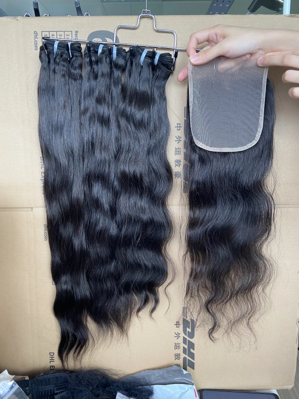 iqueenla 3 Bundles with Indian Wavy 6x6 HD And Transparent Lace Closure