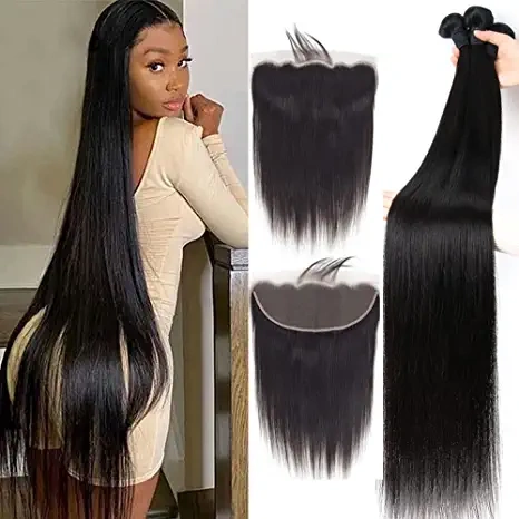 Iqueenla 12A Mink Straight Hair with 13x4 Transparent And HD Lace Frontal