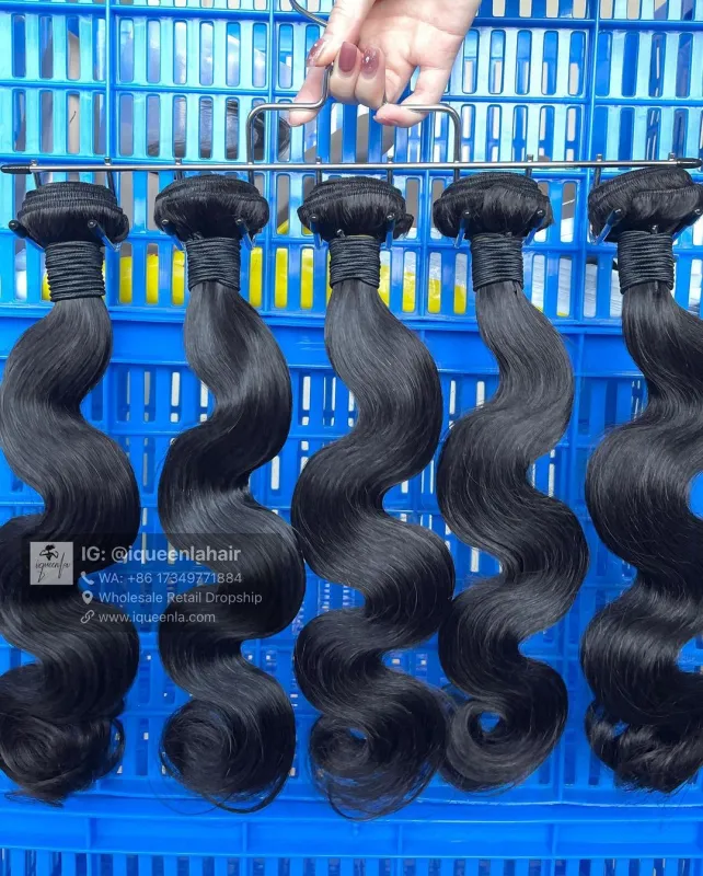 iqueenla Body Wave 12A Mink Hair with 5x5 Transparent And HD Lace Closure