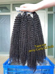 iqueenla Jerry Curly Tape In 1/3/4 Packs 20/60/80 Pcs Deal