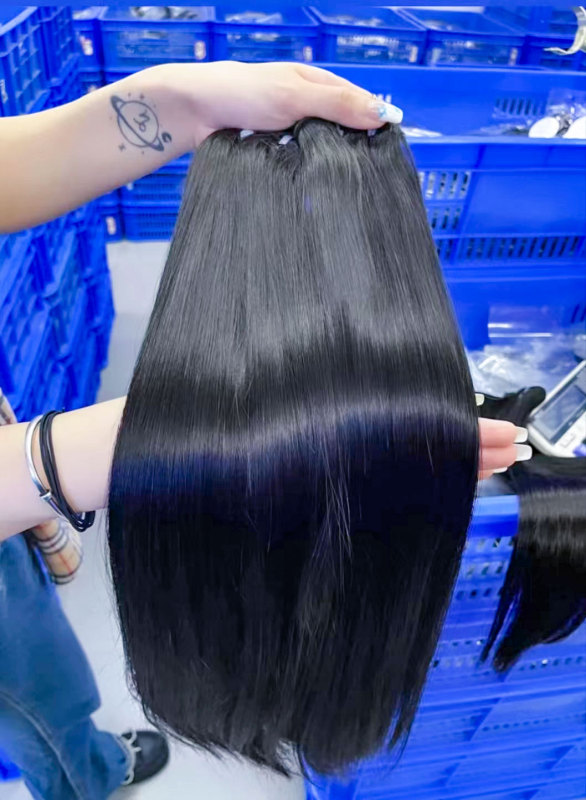 iqueenla Vietnames Super Double Drawn Straight Hair Bundle 1/3/4 Pcs Deal