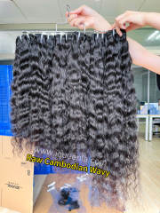 iqueenla Cambodian Hair Raw Wavy 1/3/4 Bundles Deal