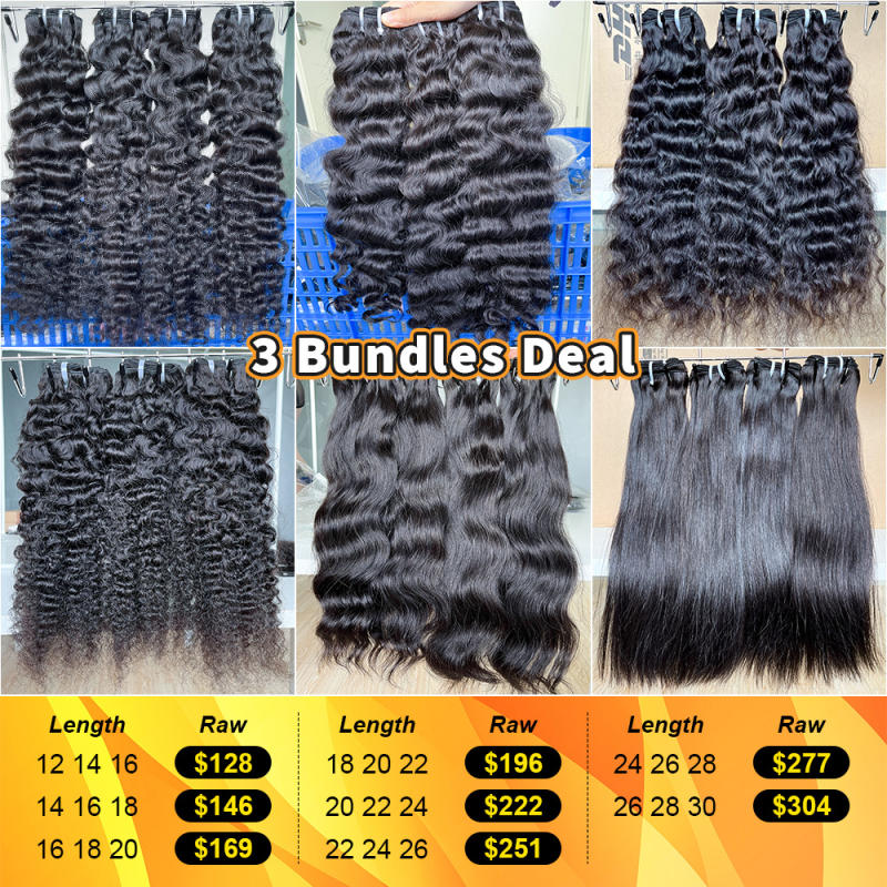 Iqueenla Best Unprocessed 100% Raw Hair 3 Pcs Sample Deal