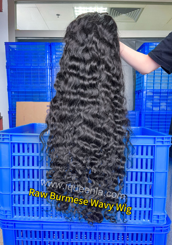 iqueenla Burmese Wavy 4x4/5x5/6x6/13x4/13x6 HD and Transparent Lace Wig 200% & 300% Density