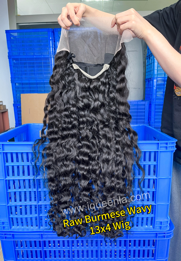iqueenla Burmese Wavy 4x4/5x5/6x6/13x4/13x6 HD and Transparent Lace Wig 200% & 300% Density