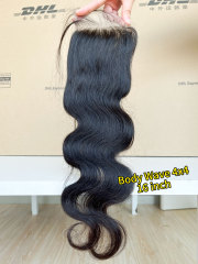 iqueenla 15a Body Wave Virgin Hair Transparent and HD 4x4/5x5/6x6/13x4/13x6 Lace Closure/Frontal