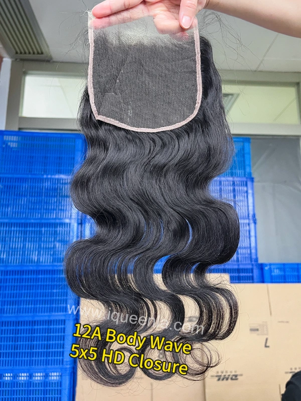 iqueenla Body Wave 4x4/5x5/6x6/13x4/13x6 Transparent and HD Lace Frontal