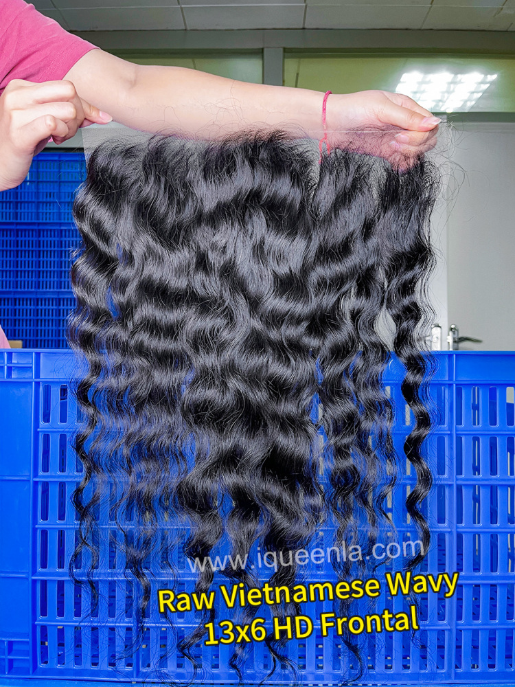 iqueenla Vietnamese Wavy 4x4/5x5/6x6/13x4/13x6 Transparent and HD Lace Closure/Frontal