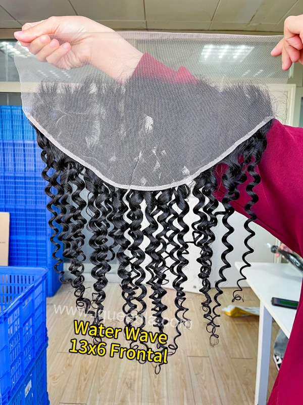 iqueenla Water Wave 4x4/5x5/6x6/13x4/13x6 Transparent and HD Lace Frontal