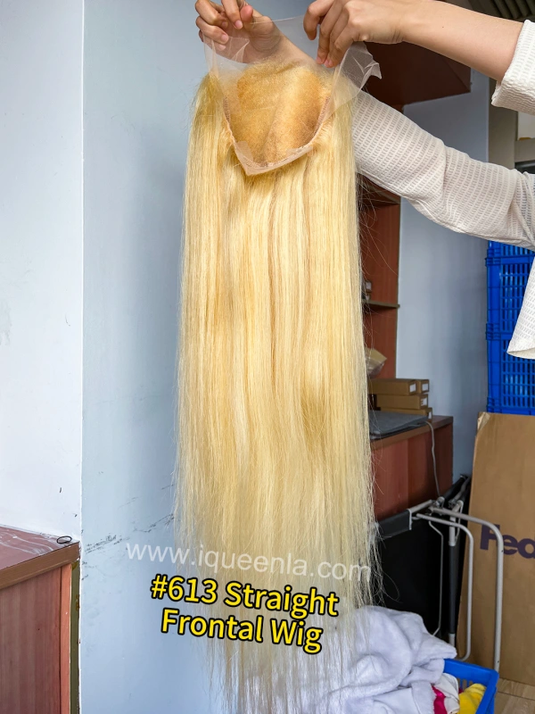 iqueenla #613 Straight 13x4 and Full Transparent Lace Frontal Pre-made Wig