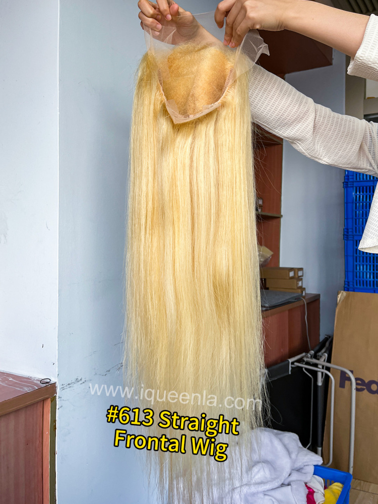iqueenla #613 Straight 13x4 and Full Transparent Lace Frontal Pre-made Wig