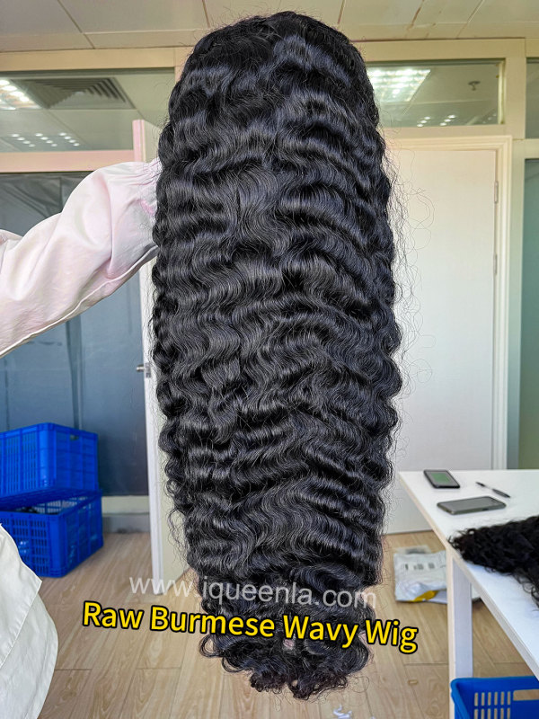 iqueenla Burmese Wavy 4x4/5x5/6x6/13x4/13x6 HD and Transparent Lace Wig 200% & 300% Density